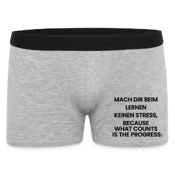German-Anglais-Rime 1 (Ver. B) - Boxer Homme - gris chiné - Devant