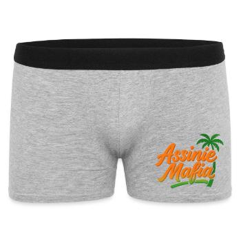 Assinie-Mafia - Männer Boxer Shorts - Grau meliert - Vorne