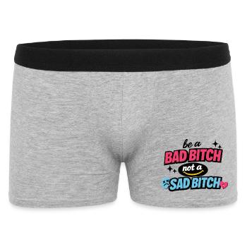 Sois une mauvaise, pas une triste - Boxer Homme - gris chiné - Devant