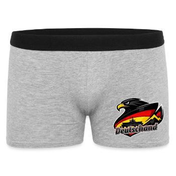 Adler avec la porte allemande Flagge Brandenburg - Boxer Homme - gris chiné - Devant