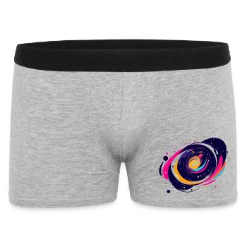 Motif de la galaxie tourbillonnante de couleurs dans l’espace extra-atmosphérique - Boxer Homme - gris chiné - Devant