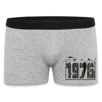 1976 vintage - Men's Boxer Shorts - heather grey - Front