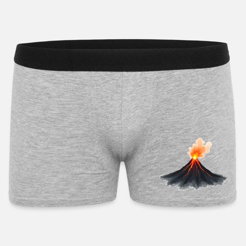 Vulkan - Männer Boxer Shorts - Grau meliert