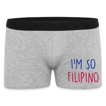 Philippines Philippinen - Men's Boxer Shorts - heather grey - Front