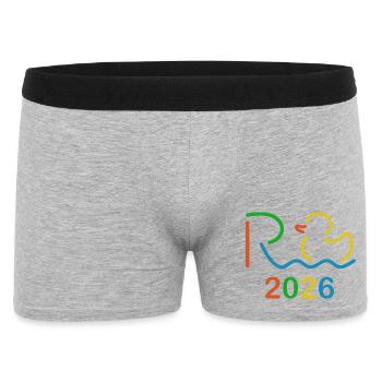 La retraite 2026 est colorée - Retraite - Retraite - Boxer Homme - gris chiné - Devant