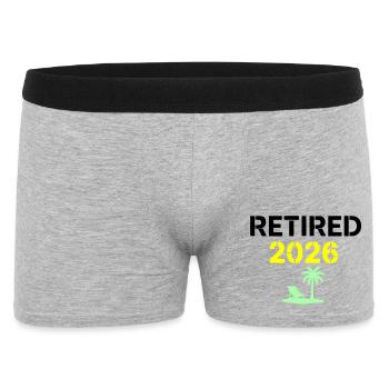 Pension Palm 2026 retraité - Boxer Homme - gris chiné - Devant