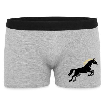 Noble Horse Mane Equestrian - Boxer Homme - gris chiné - Devant