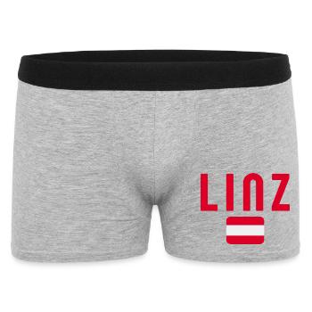 Linz Austria Flag - Men's Boxer Shorts - heather grey - Front