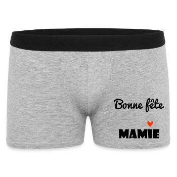 GRANNY. MAMMA. GRANDMOTHER. MOTHER'S DAY. PARTY - Men's Boxer Shorts - heather grey - Front
