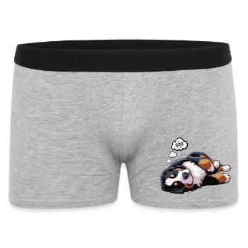 Berner Sennenhund Sennenhunde Sennen Besitzer - Männer Boxer Shorts - Grau meliert - Vorne