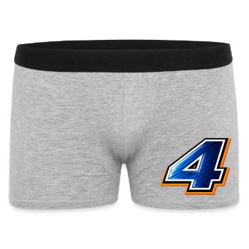 Number 4 Football Jersey Sporty Design - Men's Boxer Shorts - heather grey - Front