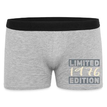 Vintage 1976, 50 Years Birthday Gift - Men's Boxer Shorts - heather grey - Front