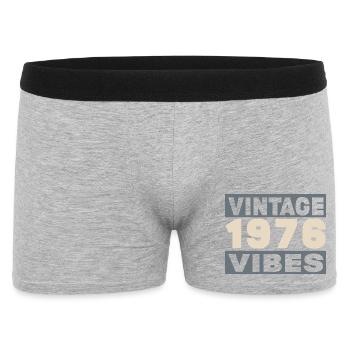 anniversaire 1976 - 50 ans - Boxer Homme - gris chiné - Devant