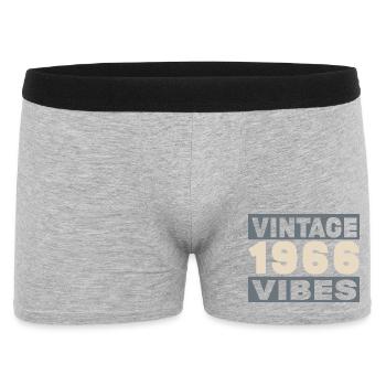 anniversaire 1966 - 60 ans - Boxer Homme - gris chiné - Devant