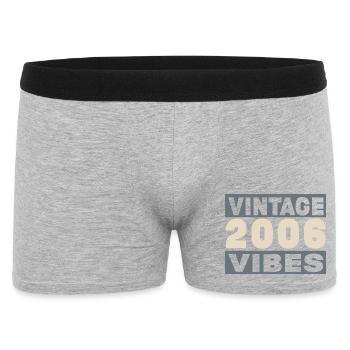 Jubiläum 2006 – 20 Jahre - Männer Boxer Shorts - Grau meliert - Vorne