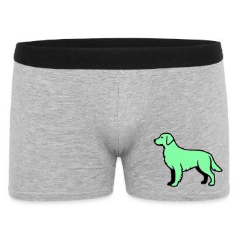 Labrador Retriever Silhouette - Men's Boxer Shorts - heather grey - Front