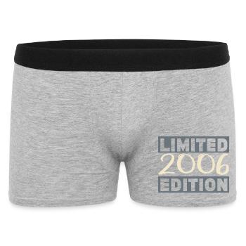 Vintage 2006, 20th Anniversary Gift - Men's Boxer Shorts - heather grey - Front