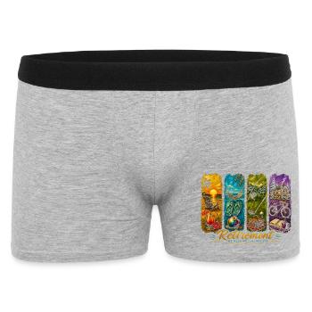 Funny Retirement Retired - Men's Boxer Shorts - heather grey - Front