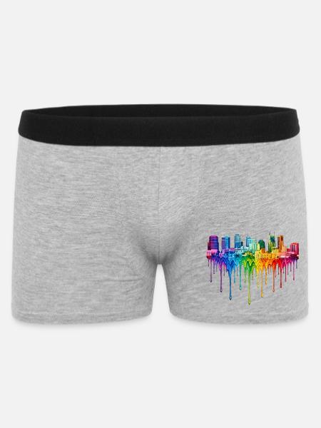 Nashville Tennessee Dripping Art - Men's Boxer Shorts - heather grey