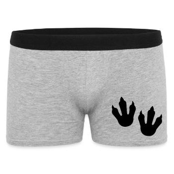 Empreintes de dinosaures - Boxer Homme - gris chiné - Devant