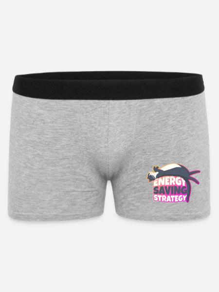 Energy Saving Strategy Cat - Men's Boxer Shorts - heather grey