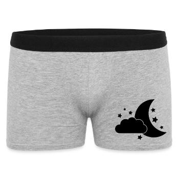 Bonne nuit - Boxer Homme - gris chiné - Devant