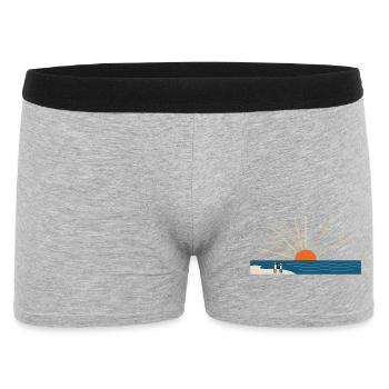 Minimalist Sun at the Beach Aesthetic - Men's Boxer Shorts - heather grey - Front