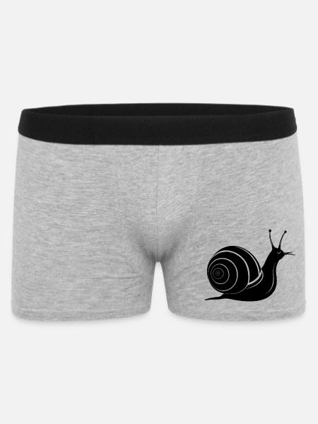 Escargot - Boxer Homme - gris chiné