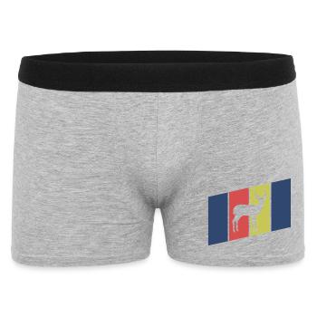 Silhouette d’Antilope Africa - Boxer Homme - gris chiné - Devant