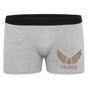Falconer Eagle Falcon Falconry Gift - Men's Boxer Shorts - heather grey - Front
