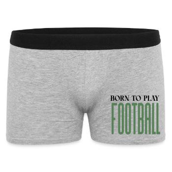 Elongated Football Glyphs - Men's Boxer Shorts - heather grey - Front