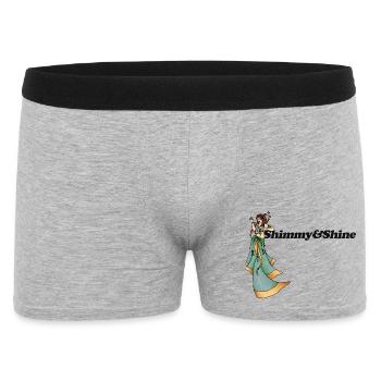 Shimmy Goddess in Green - Men's Boxer Shorts - heather grey - Front