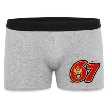 67 Édition Montenegro - Boxer Homme - gris chiné - Devant