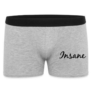 Insane - Men's Boxer Shorts - heather grey - Front