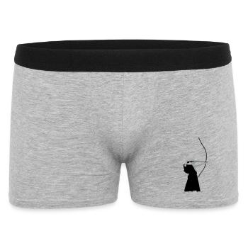 bogenschuetze - Boxer Homme - gris chiné - Devant