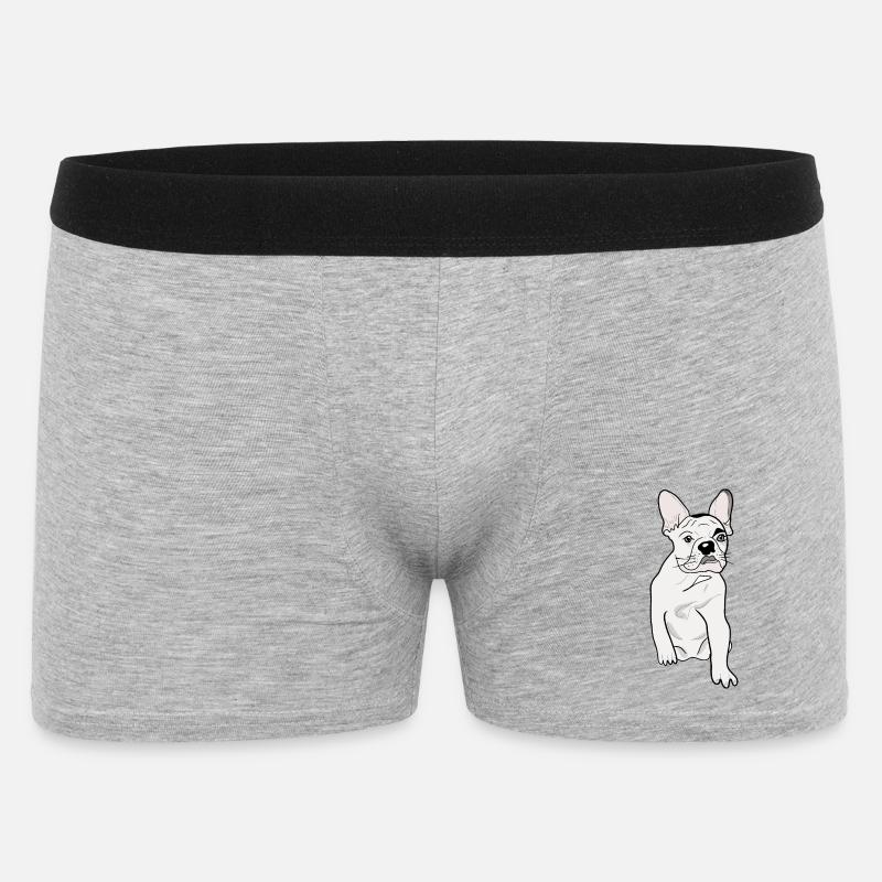 CUTE PUG - Men's Boxer Shorts - heather grey