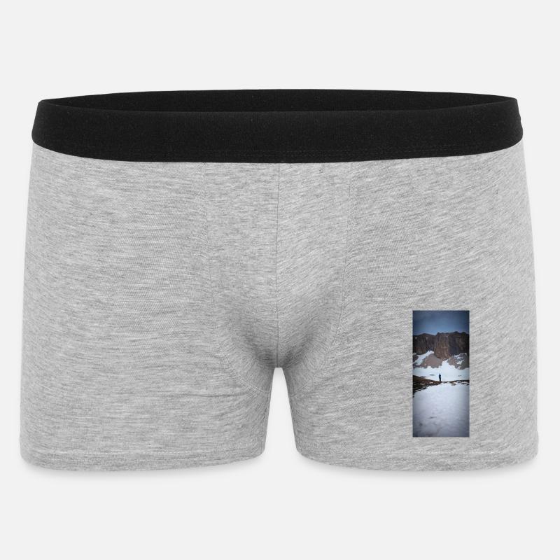 Unermesslichkeit der Landschaft - Männer Boxer Shorts - Grau meliert