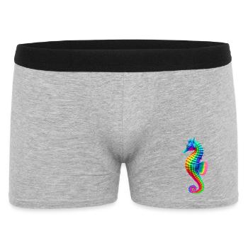 Hippocampe (01) - Boxer Homme - gris chiné - Devant