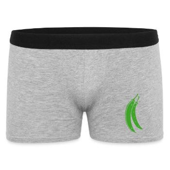 haricot vert - Boxer Homme - gris chiné - Devant