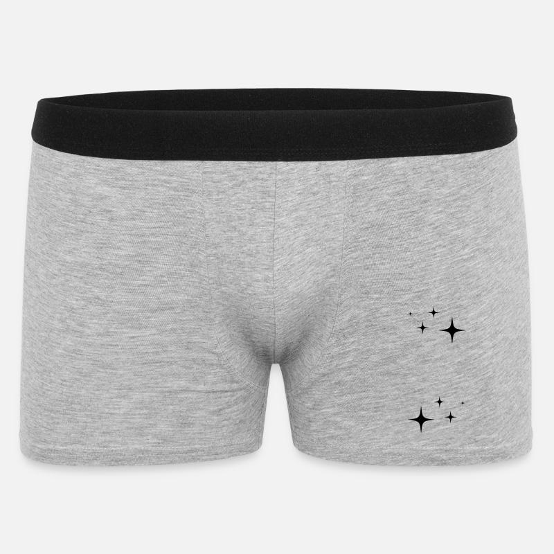 Funkeln Glitzer Sterne - Männer Boxer Shorts - Grau meliert