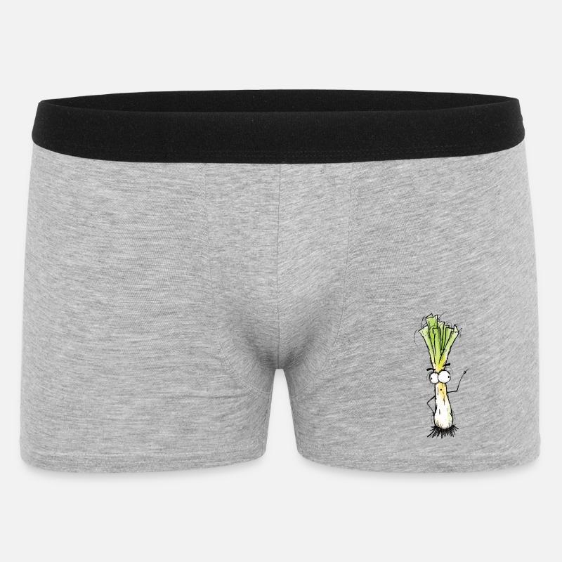 Leek - Men's Boxer Shorts - heather grey