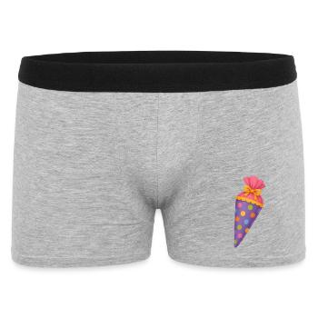 Colourful school cone for the first day of school - Men's Boxer Shorts - heather grey - Front