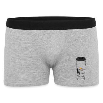 Coffee Mug Sunrise - Men's Boxer Shorts - heather grey - Front