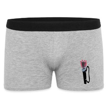 Archery quiver and arrows design by Patjila - Men's Boxer Shorts - heather grey - Front