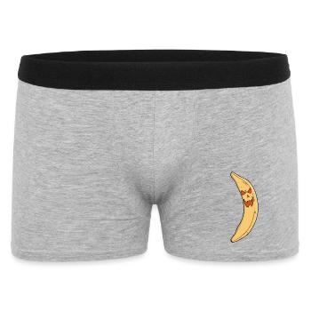 Banana Jack-o-Lantern - Men's Boxer Shorts - heather grey - Front