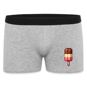 Retro Pixel Popsicles - Men's Boxer Shorts - heather grey - Front