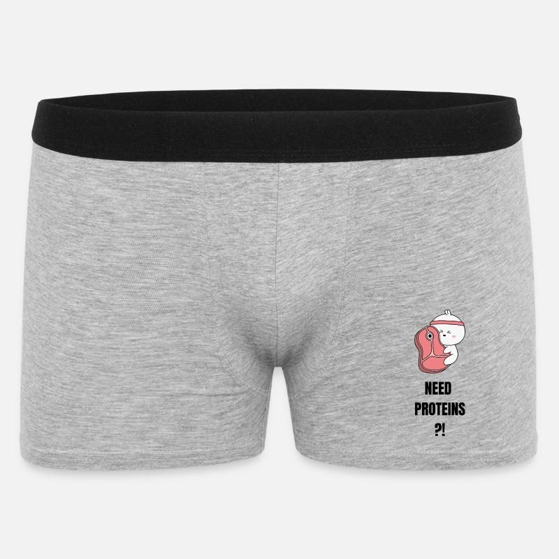 Need Proteins - Men's Boxer Shorts - heather grey