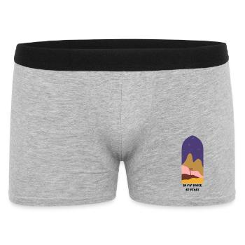 Silhouette du palmier du désert - Boxer Homme - gris chiné - Devant