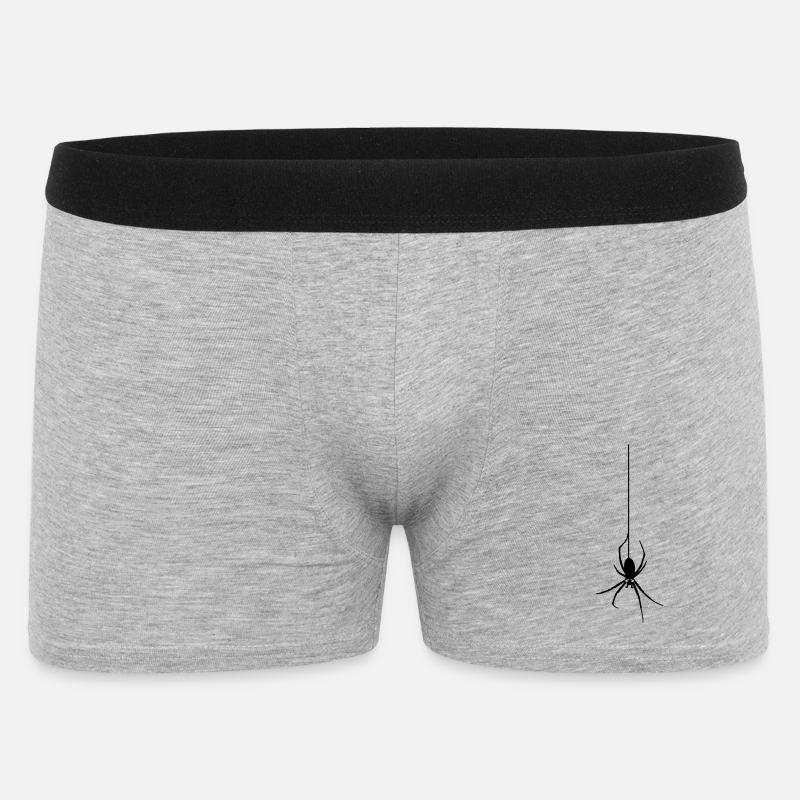Die Spinne - Männer Boxer Shorts - Grau meliert