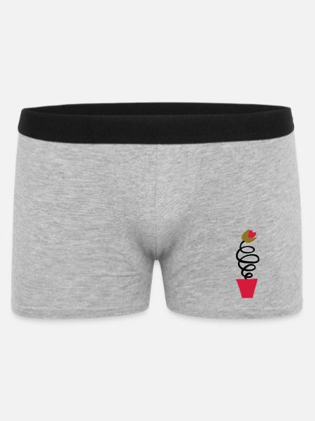 Dafty tulip from Holland - Men's Boxer Shorts - heather grey